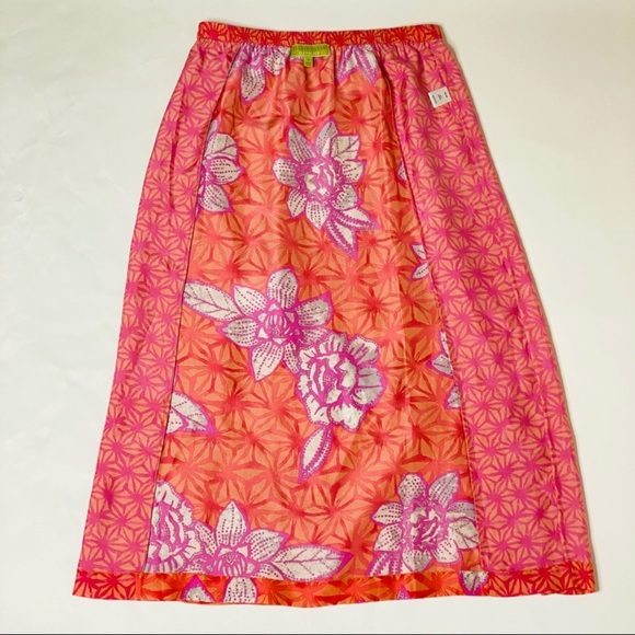 NWT Silk Sigrid Olsen Floral Skirt - Picture 5 of 16